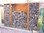 Rückwand für Kaminholzregal Metall 1,7 m x 1,2 m - Corten Edelrost